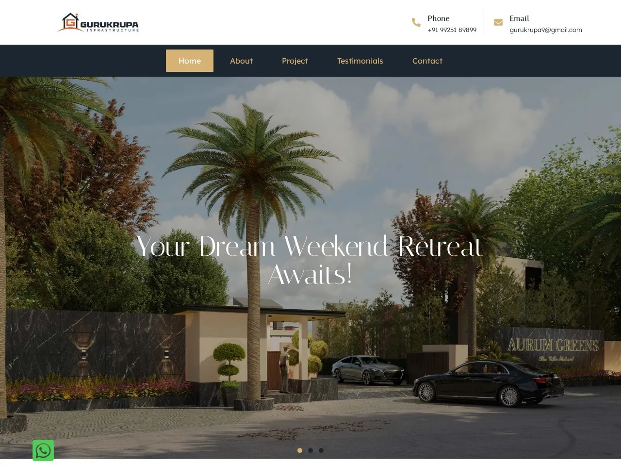 Gurukrupa Infrastructure website preview