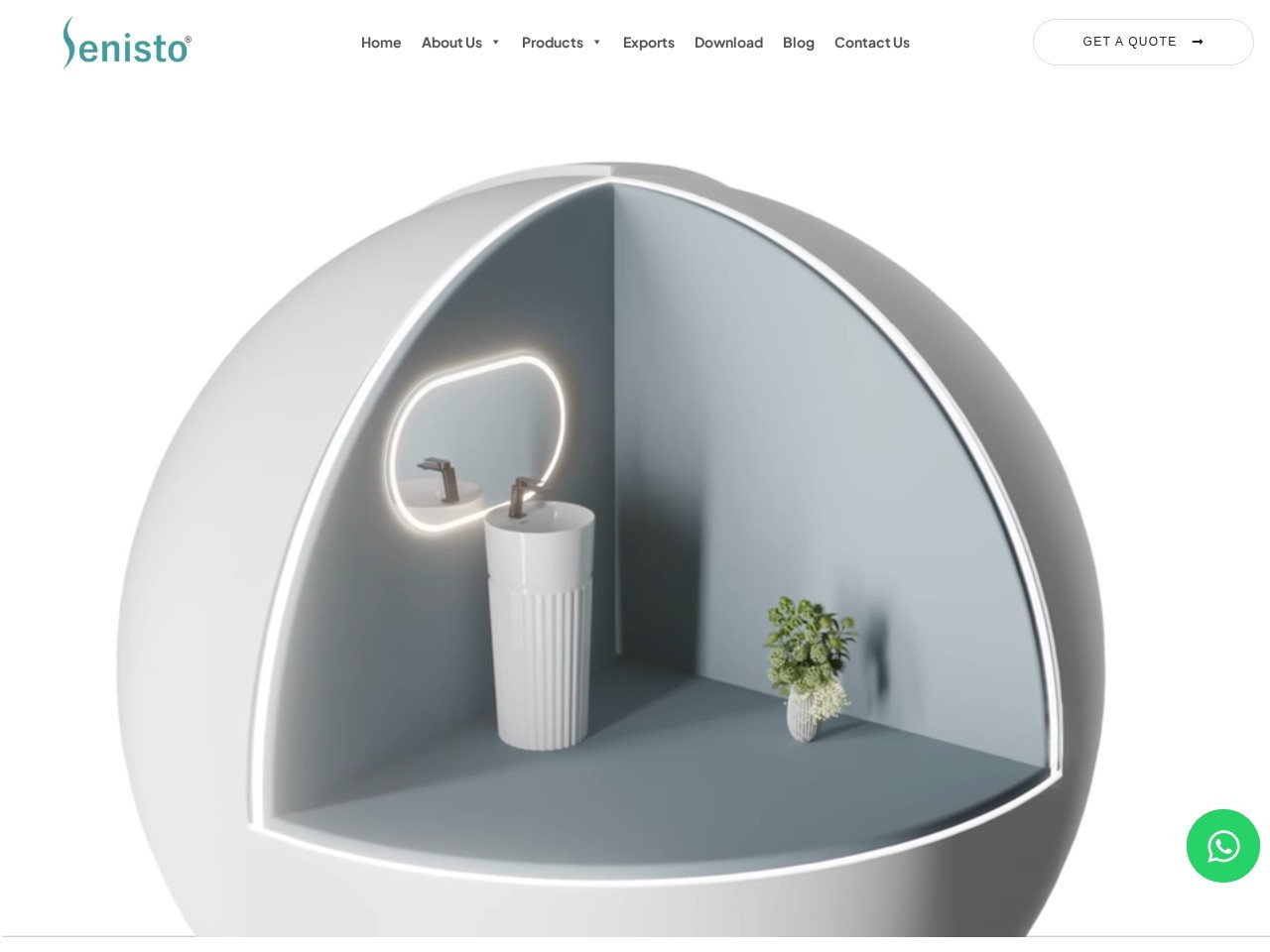 Senisto Sanitary Ware website preview