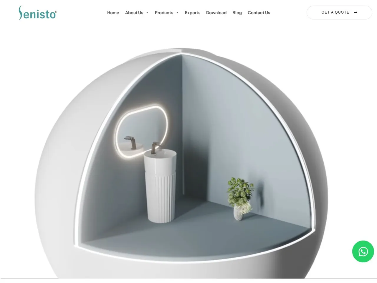 Senisto Sanitary Ware website preview